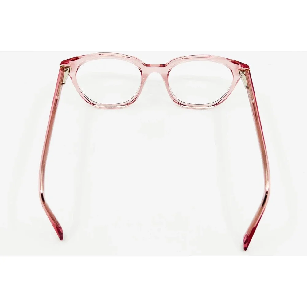 MV Lucia Eyeglasses Women Pink Transparent Cat Eye Frame 802 663 52-16-135